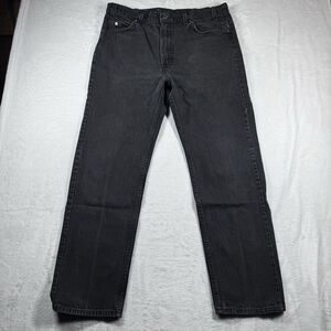 Vtg Levis‎ Jeans Mens 40x32 505 Straight Black Orange Tab 90s USA Denim